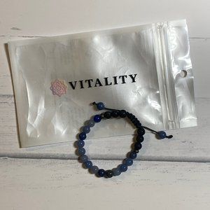 NWT Vitality Extracts Blue Sodalite Lava Bracelet for Kids